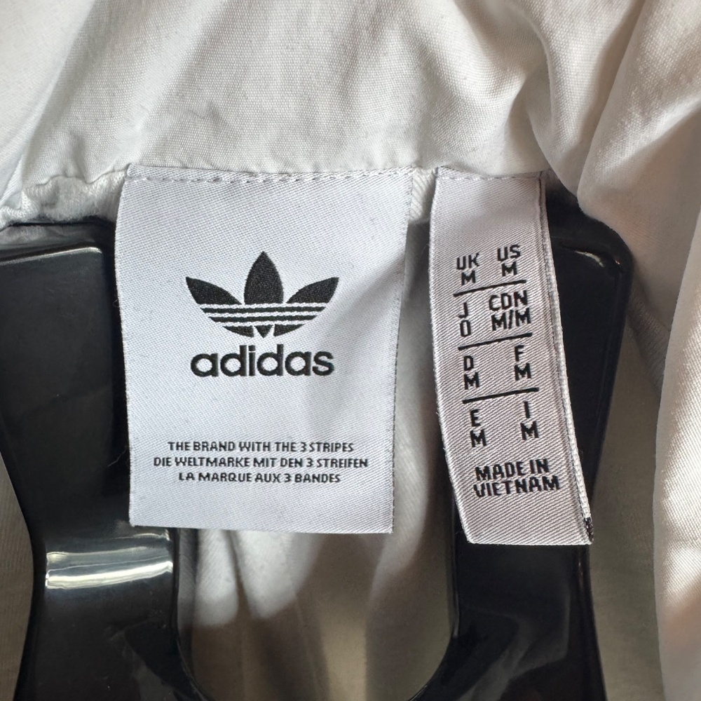 Adidas Originals Trefoil Hoodie Black White Men’s Medium 3 Stripe Pullover - Picture 4 of 7